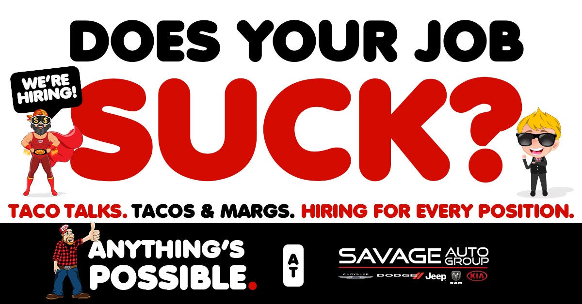 Taco Talk at Savage L&B, we're Hiring