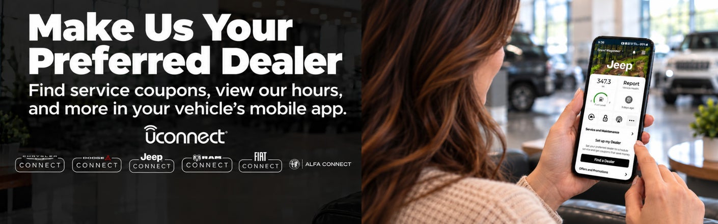 uconnect® make us your preferred dealer | Savage L&B Dodge Chrysler Jeep in Robesonia PA