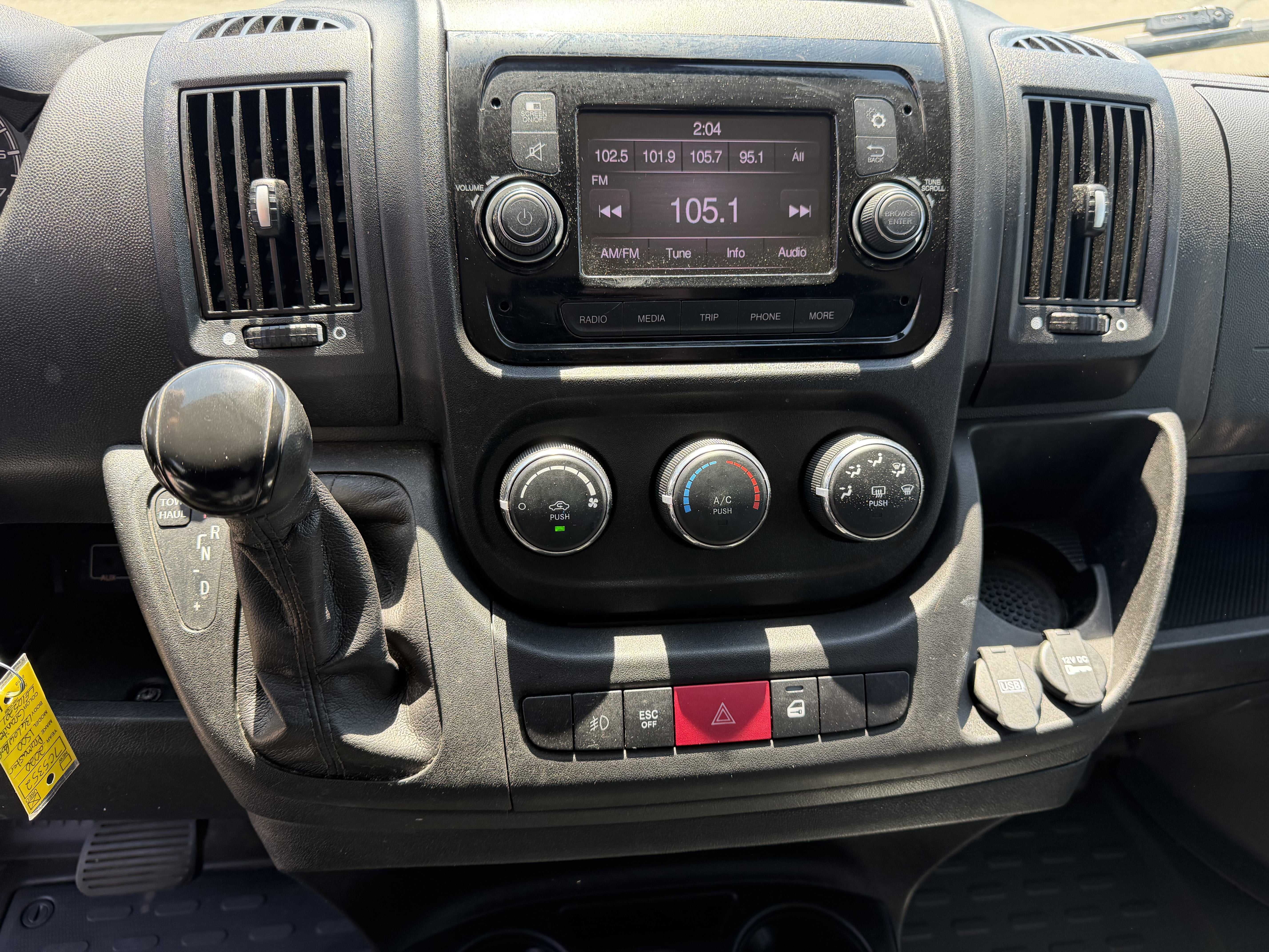 2020 RAM ProMaster 1500 Cargo Van Low Roof 136' WB