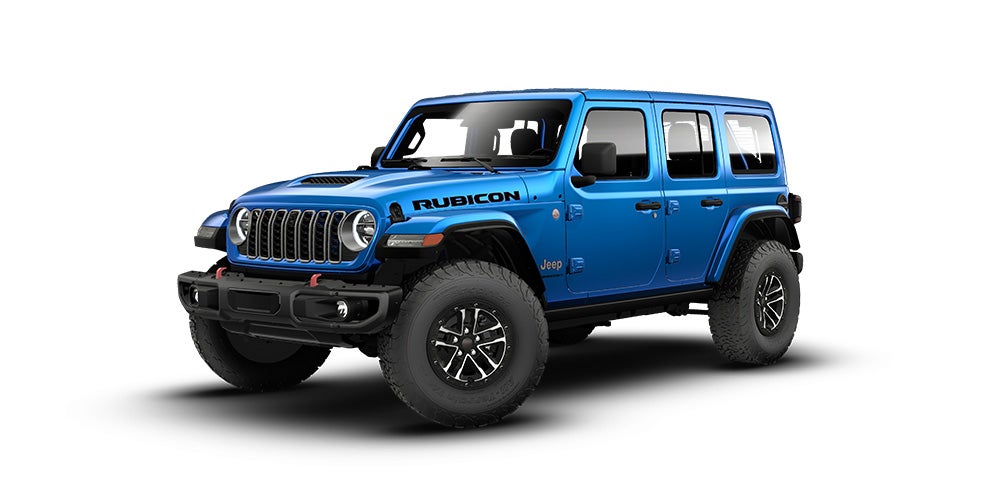 Blue Jeep Wrangler